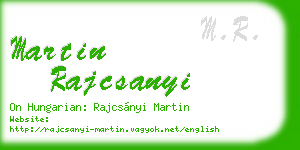 martin rajcsanyi business card